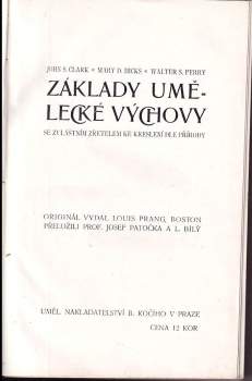 John Spencer Clark: Základy umělecké výchovy