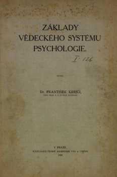 Základy vědeckého systému psychologie