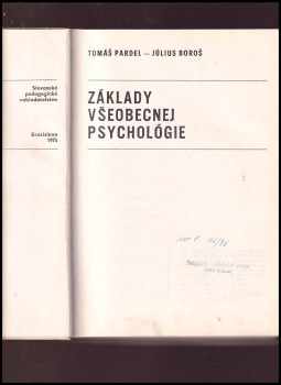 Július Boroš: Základy všeobecnej psychológie