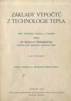 Základy výpočtů z technologie tepla