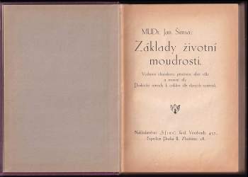 Jan Šimša: Základy životní moudrosti