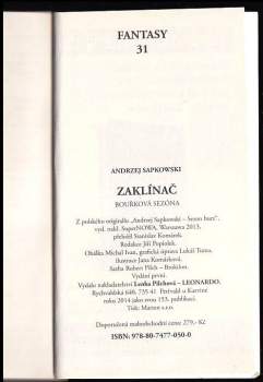 Andrzej Sapkowski: Zaklínač