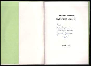 Jaroslav Janoušek: Zaklínání mračen