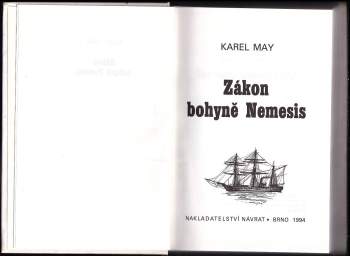 Karl May: Zákon bohyně Nemesis