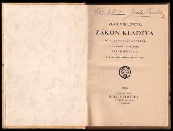 Vladimir Levstik: Zákon kladiva
