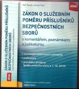 Petr Tomek: Zákon o služebním poměru příslušníků bezpečnostních sborů