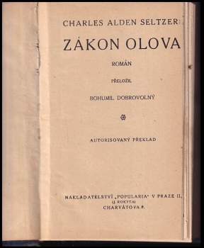 Charles Alden Seltzer: Zákon olova