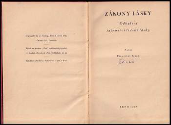 Pravoslav Jasan: Zákony lásky
