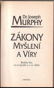 Joseph Murphy: Zákony myšlení a víry