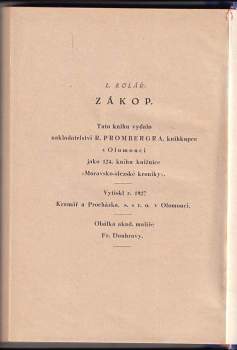 L Kolář: Zákop