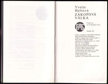 Yvette Heřtová: Zákopová válka