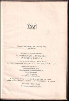 Jaroslav Oplt: Zakořeňování a štěpování ovocných rostlin