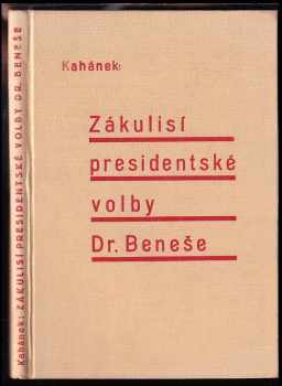 Zákulisí presidentské volby Dr. Beneše