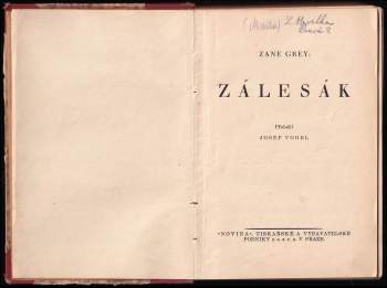 Zane Grey: Zálesák