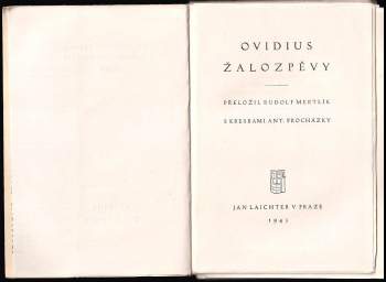 Ovidius: Žalozpěvy
