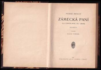 Pierre Benoit: Zámecká paní
