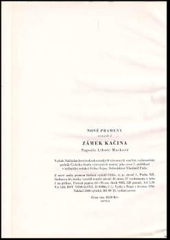 Libuše Macková: Zámek Kačina