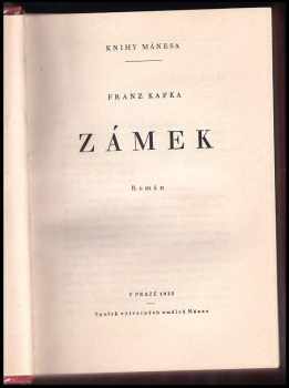 Franz Kafka: Zámek