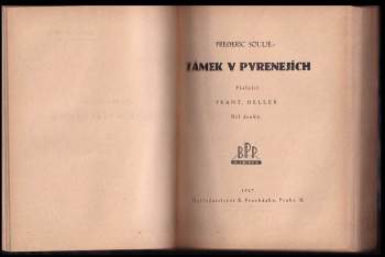 Frédéric Soulié: Zámek v Pyrenejích