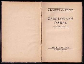 Jacques Cazotte: Zamilovaný ďábel