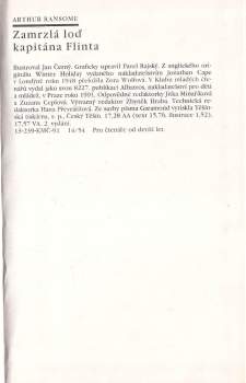 Arthur Ransome: Zamrzlá loď kapitána Flinta