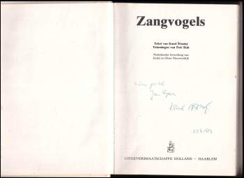 Karel Šťastný: Zangvogels