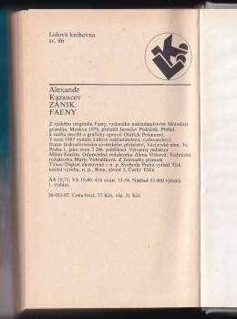 Aleksandr Petrovič Kazancev: Zánik Faeny