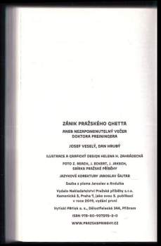 Josef Veselý: Zánik pražského ghetta, aneb, Nezapomenutelný večer doktora Preiningera