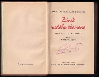 Wolfgang Hoffmann Harnisch: Zánik rudého plemene