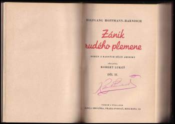 Wolfgang Hoffmann Harnisch: Zánik rudého plemene