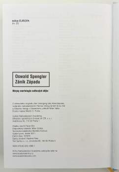 Oswald Spengler: Zánik Západu