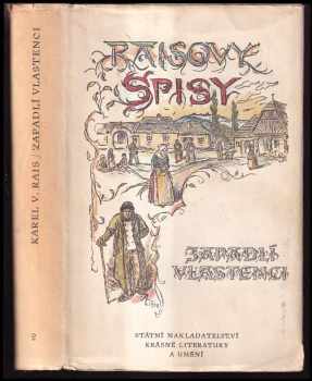 Karel Václav Rais: Zapadlí vlastenci