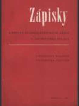 Zápisky Katedry československých dějin a archivního studia
