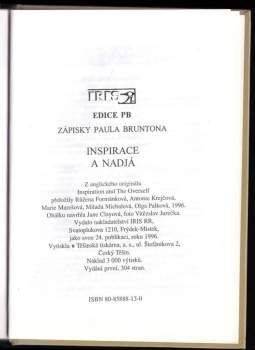 Paul Brunton: Zápisky Paula Bruntona