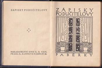 Karel Vika: Zápisky podučitelovy