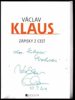 Václav Klaus: Zápisky z cest