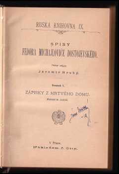 Fedor Michajlovič Dostojevskij: Zápisky z Mrtvého domu
