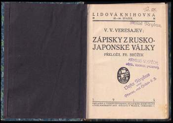 Vikentij Vikent'jevič Veresajev: Zápisky z rusko-japonské války