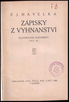 František Josef Havelka: Zápisky z vyhnanství