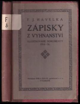 František Josef Havelka: Zápisky z vyhnanství
