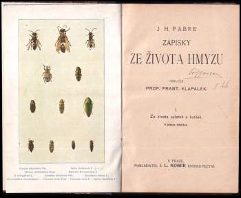 Jean-Henri Fabre: Zápisky ze života hmyzu
