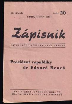 Zápisník osvětového důstojníka československé armády