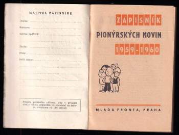 Zápisník Pionýrských novin 1959-1960