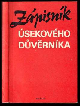 Zápisník úsekového důvěrníka