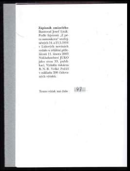 Josef Lisák: Zápisník zmizelého