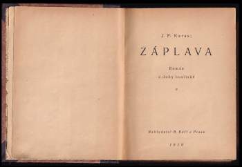 Josef František Karas: Záplava