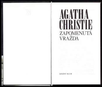 Agatha Christie: Zapomenutá vražda