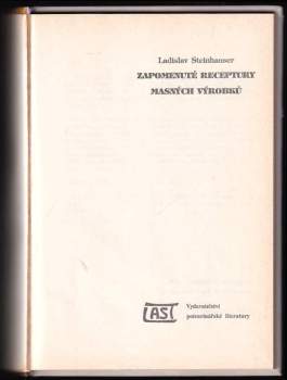 Ladislav Steinhauser: Zapomenuté receptury masných výrobků