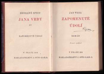 Jan Vrba: Zapomenuté údolí