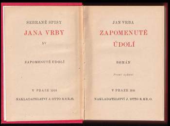 Jan Vrba: Zapomenuté údolí